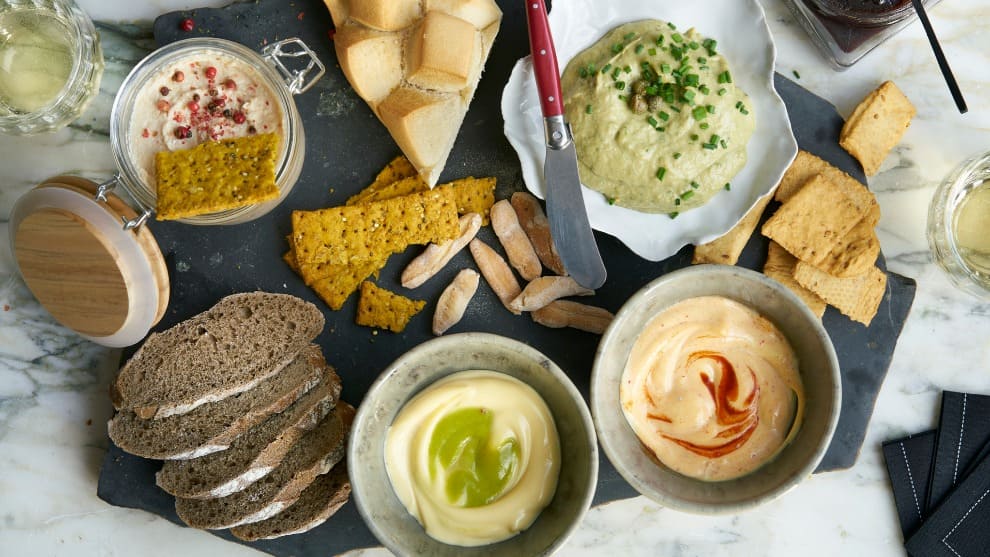 Pâtés and cheeses